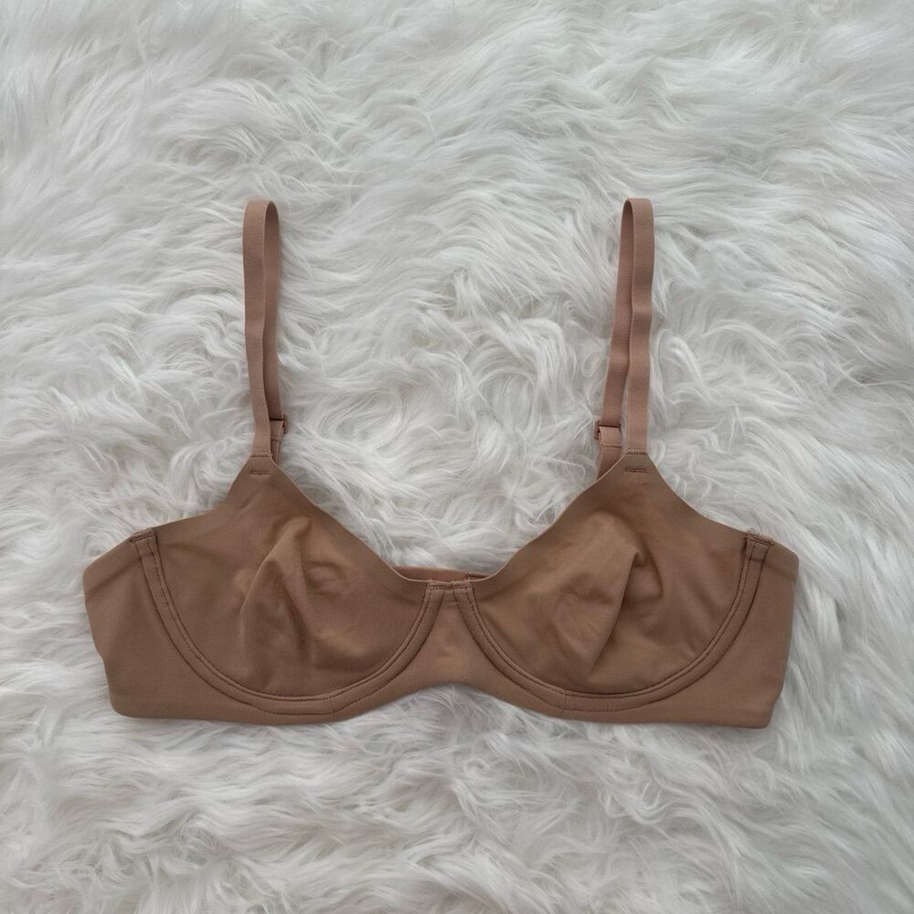 Skims Fits Everybody Unlined Demi Bra Clay Size 34B